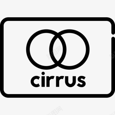 信用卡Cirrus信用卡4直系图标图标