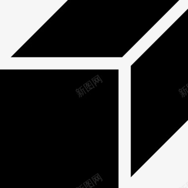 立方体数学符号5填充图标图标