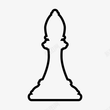 折叠式棋盘儿主教棋盘游戏国际象棋图标图标
