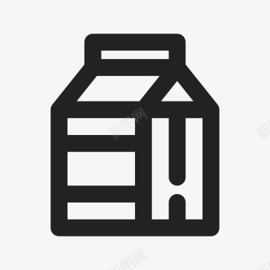 牛奶健身套餐图标图标