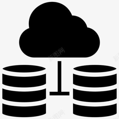 云服务器云数据库云计算云托管图标图标