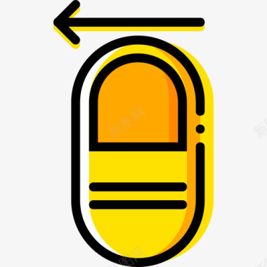 拳头手势轻触手势7黄色图标图标