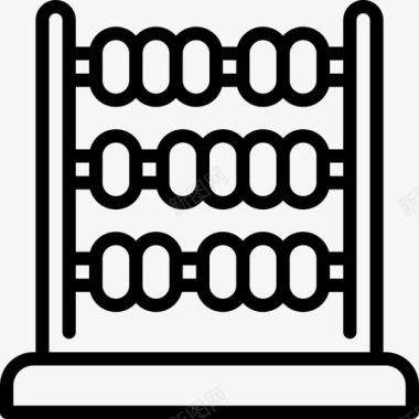 知识阶梯算盘知识直线图标图标