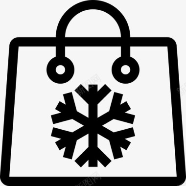 购物袋圣诞节11提纲图标图标