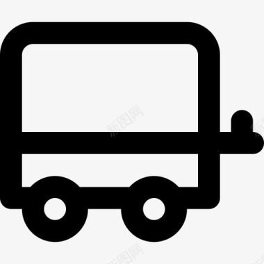 运输拖车运输21轮廓图标图标