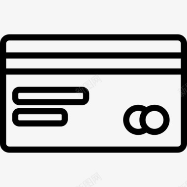 信用卡业务信用卡业务要素6线性图标图标