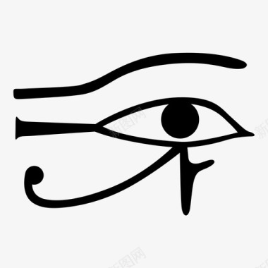 荷鲁斯之眼古代文字埃及文图标图标