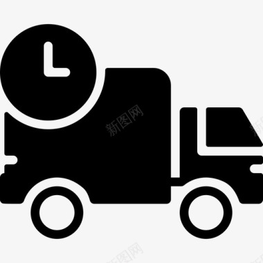 送货卡车送货卡车电子商务12装满图标图标
