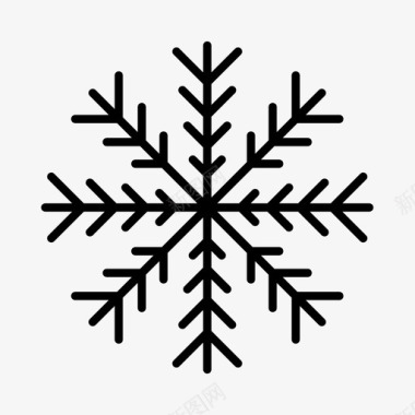 窗外下雪雪花南极洲圣诞节图标图标
