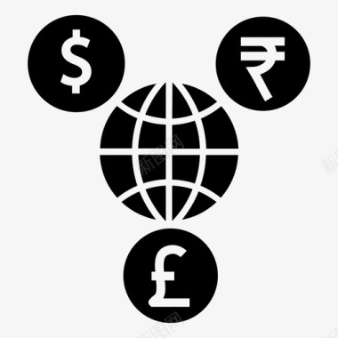 全球市场金融全球经济图标图标