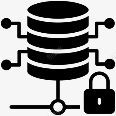 SQL符号数据库安全网络保护安全数据图标图标