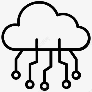 基础设施云计算云数据库云基础设施图标图标