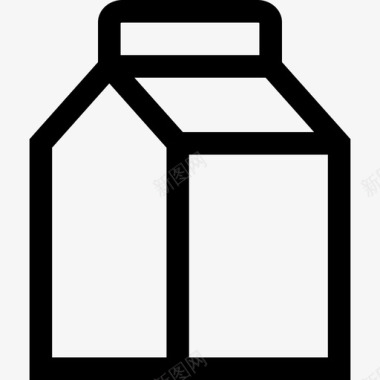牛奶印花5线性图标图标