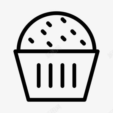芒果盒子蛋糕纸杯蛋糕生日盒子图标图标