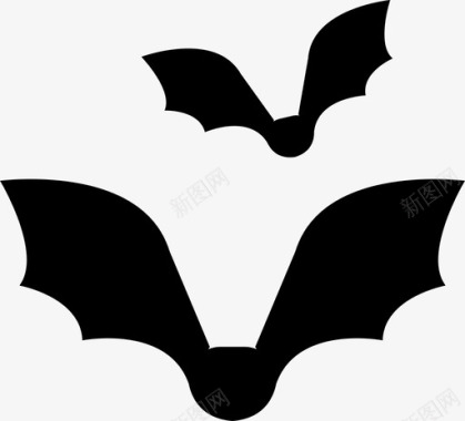 万圣节幽灵蝙蝠动物万圣节图标图标