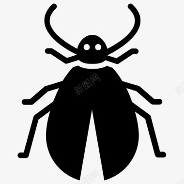 蜱蜱螨昆虫图标图标