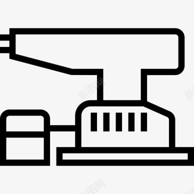 电锯锯锯施工工具4线性图标图标