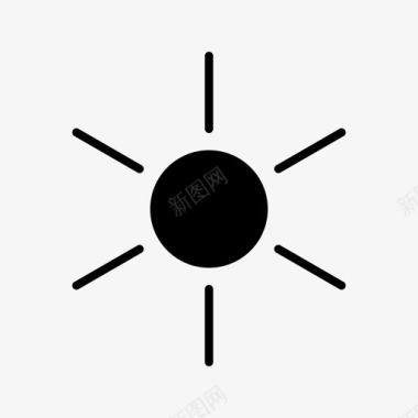 太阳气象夏天图标图标