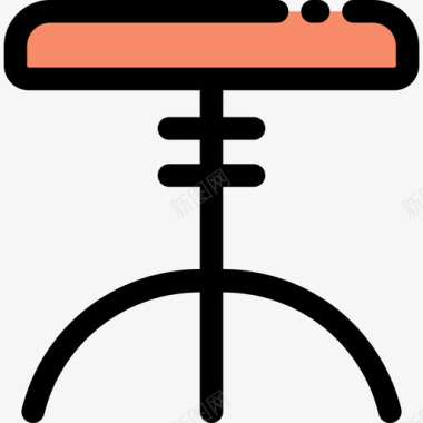木椅家居用品13线性颜色图标图标