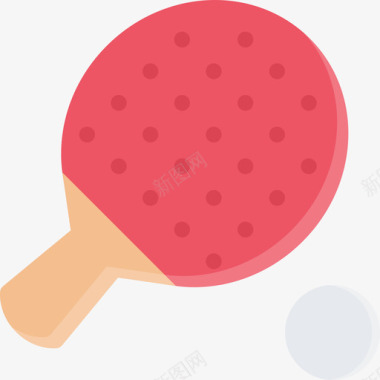 乒乓球运动器材5平板图标图标
