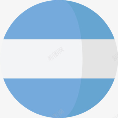 阿根廷国旗3圆圈平图标图标