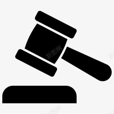 拍卖锤商业法法官锤图标图标