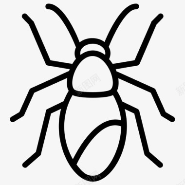 蜱螨虫子昆虫图标图标