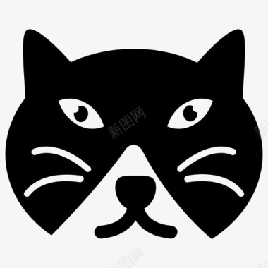 猫脸卡通动物卡通猫图标图标
