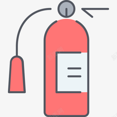 安全检验灭火器安全15彩色图标图标