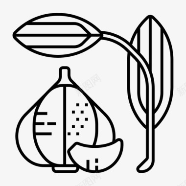 大蒜食物蔬菜图标图标