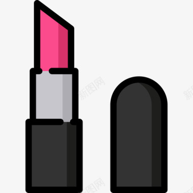 唇膏美容13线性颜色图标图标