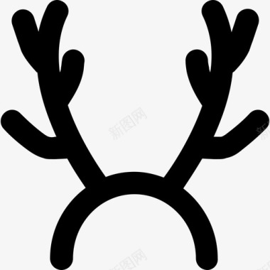 鹿角圣诞42粗犷圆润图标图标