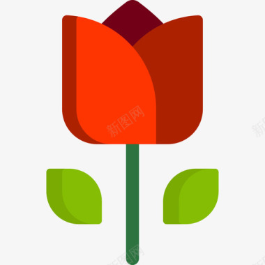 玫瑰母亲节平淡图标图标