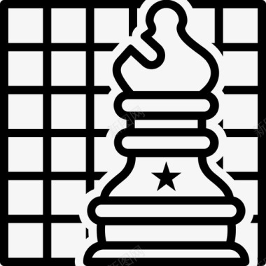 折叠式棋盘儿国际象棋棋盘游戏图标图标