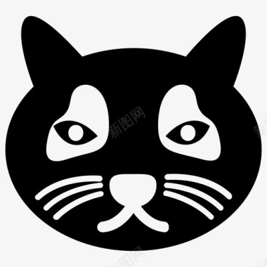 猫脸卡通动物卡通猫图标图标