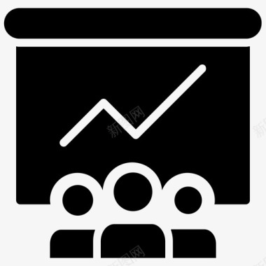 线上海报小组演示业务演示营销演示图标图标