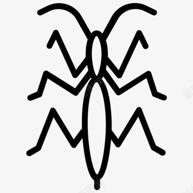 螳螂蚱蜢昆虫图标图标