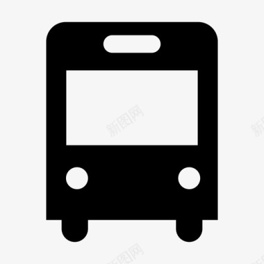 学校公共汽车教育乘车图标图标