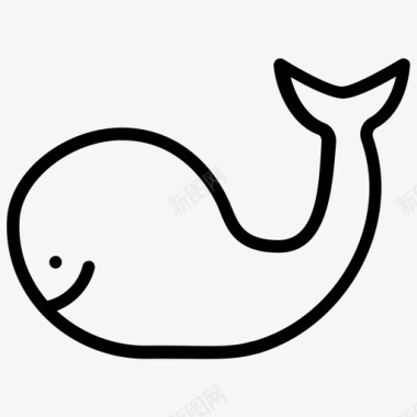 鲸鱼蓝鲸虎鲸图标图标
