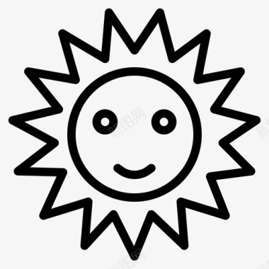 阳光温暖天气图标图标