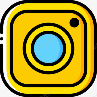 instagramInstagram社交媒体4黄色图标图标