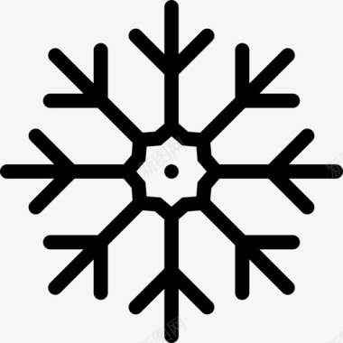 雪花材质雪花圣诞节23直线图标图标