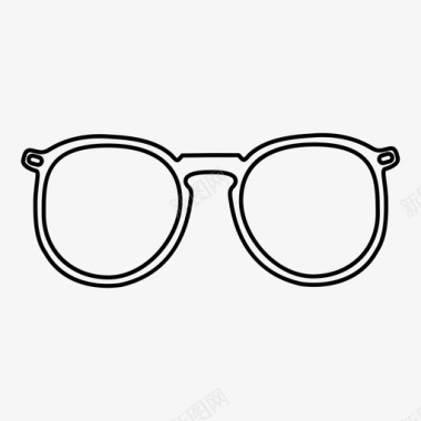 眼镜眼睛镜片图标图标