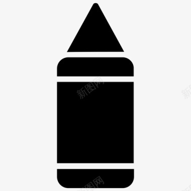 蜡笔铅笔彩色铅笔颜色图标图标
