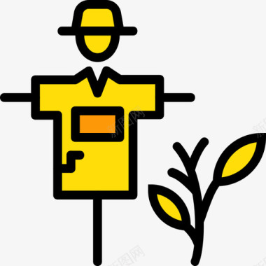 稻草人农业3黄色图标图标