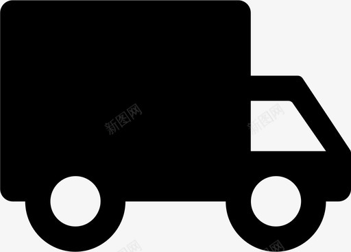 送货卡车卡车汽车送货图标图标