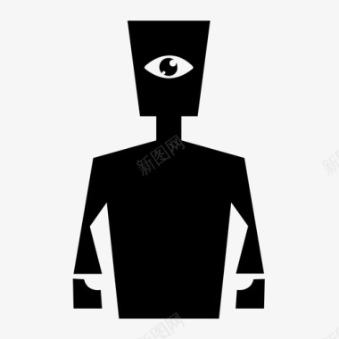 跟踪者眼睛人图标图标