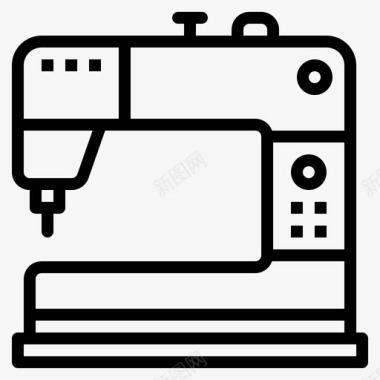 电器机器缝纫机图标图标