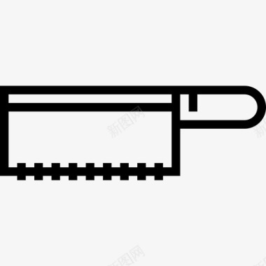 施工原材料锯施工工具4线性图标图标