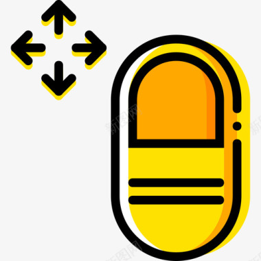 黄色棒球棒轻触手势7黄色图标图标